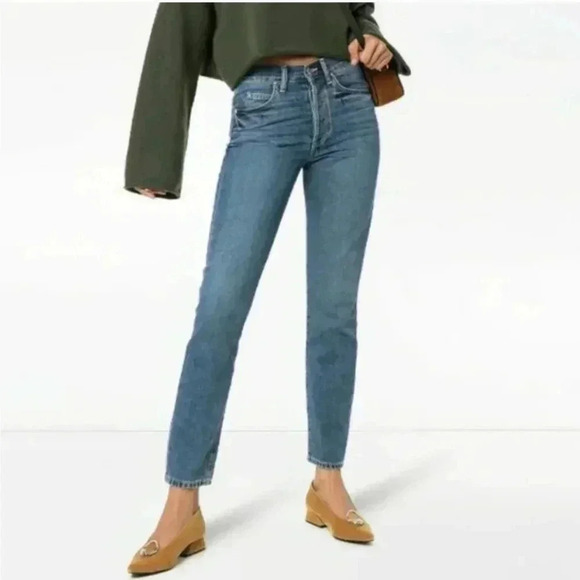 Eve Denim The Silver Bullet Denim Straight Jeans - Picture 1 of 14